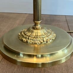 French Neoclassical Brass Floor Lamp - Base Detail Three - Styylish