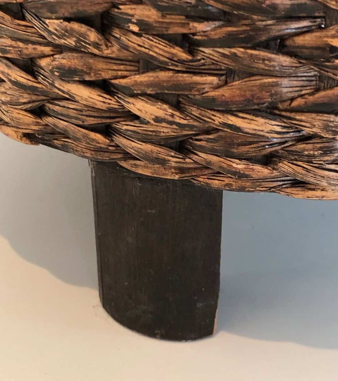 Audoux-Minet Style Rope Stool - Leg Detail - Styylish