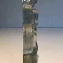 French Art Deco Style Clear Glass Female Nude Sculpture - Side View - Styylish
