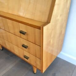 French Sycamore Drop-Front Secretary Desk - Image 10