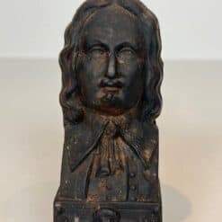 Beethoven Cast Iron Andirons - Front Detail - Styylish