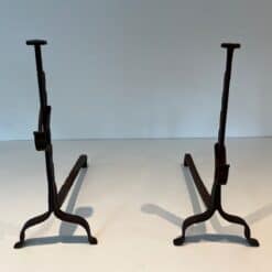French Wrought Iron Andirons - Image 10