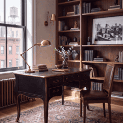 Louis XV Style Bureau Plat Desk in a New York Apartment setting- Styylish