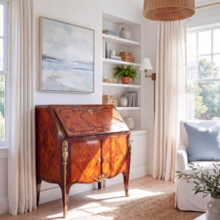 French Louis XV Secretary Desk- in elegant summer house setting- Styylish