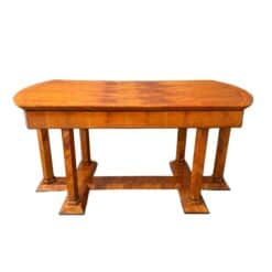 Biedermeier Desk, Cherry Veneer, Six Columns, Austria, circa 1830