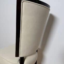 Set of 10 Art Deco Dining Chairs, Lacquer, Alcantara, Paris circa 1930 - Image 16