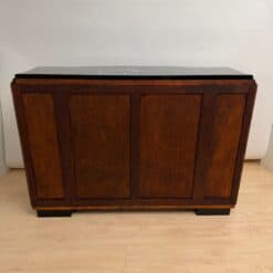 Art Deco Sideboard, Black Lacquer, Nickel, Marble, Mahogany, France, circa 1930 - Image 19
