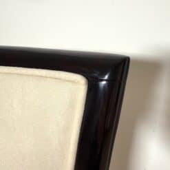 Set of 10 Art Deco Dining Chairs, Lacquer, Alcantara, Paris circa 1930 - Image 18