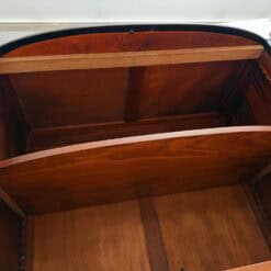Art Deco Sideboard, Black Lacquer, Nickel, Marble, Mahogany, France, circa 1930 - Image 20