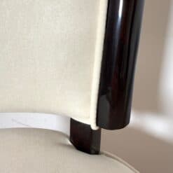 Set of 10 Art Deco Dining Chairs, Lacquer, Alcantara, Paris circa 1930 - Image 19