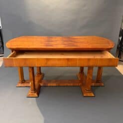 Alternative view of Biedermeier Desk, Cherry Veneer, Six Columns, Austria, circa 1830