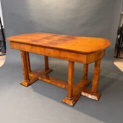 Biedermeier Desk, Cherry Veneer, Six Columns, Austria, circa 1830 - Image 5