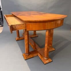 Biedermeier Desk, Cherry Veneer, Six Columns, Austria, circa 1830 - Image 7