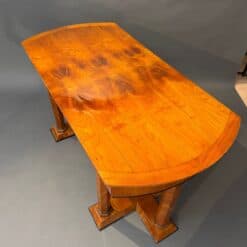 Biedermeier Desk, Cherry Veneer, Six Columns, Austria, circa 1830 - Image 9