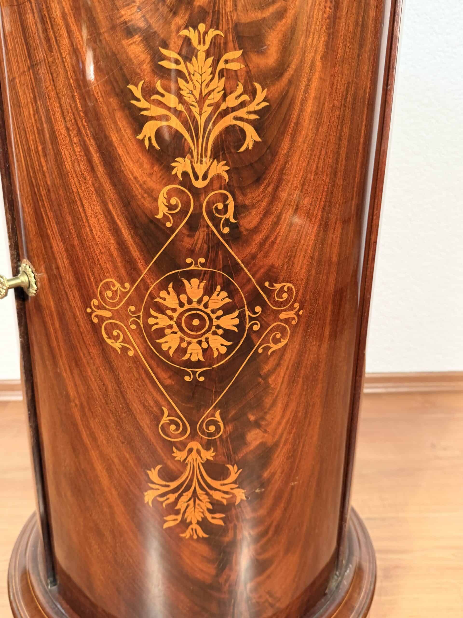 Antique Drum Cabinet, French Restoration Period 1830 - Image 3