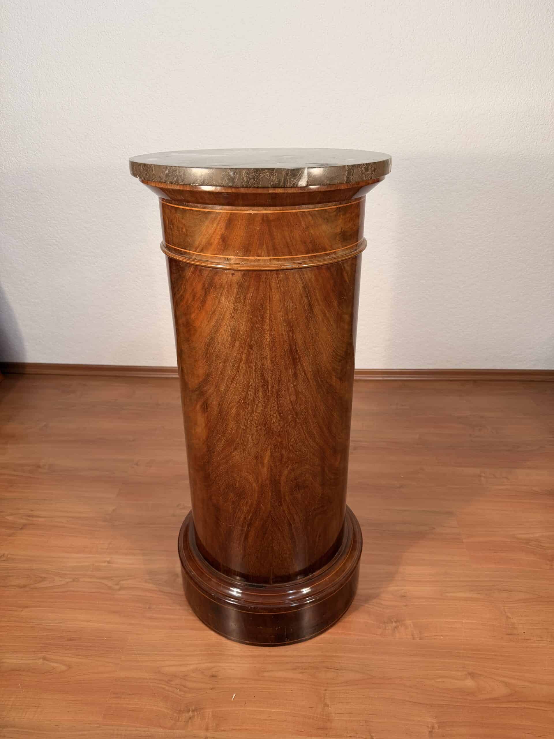 Antique Drum Cabinet, French Restoration Period 1830 - Image 2