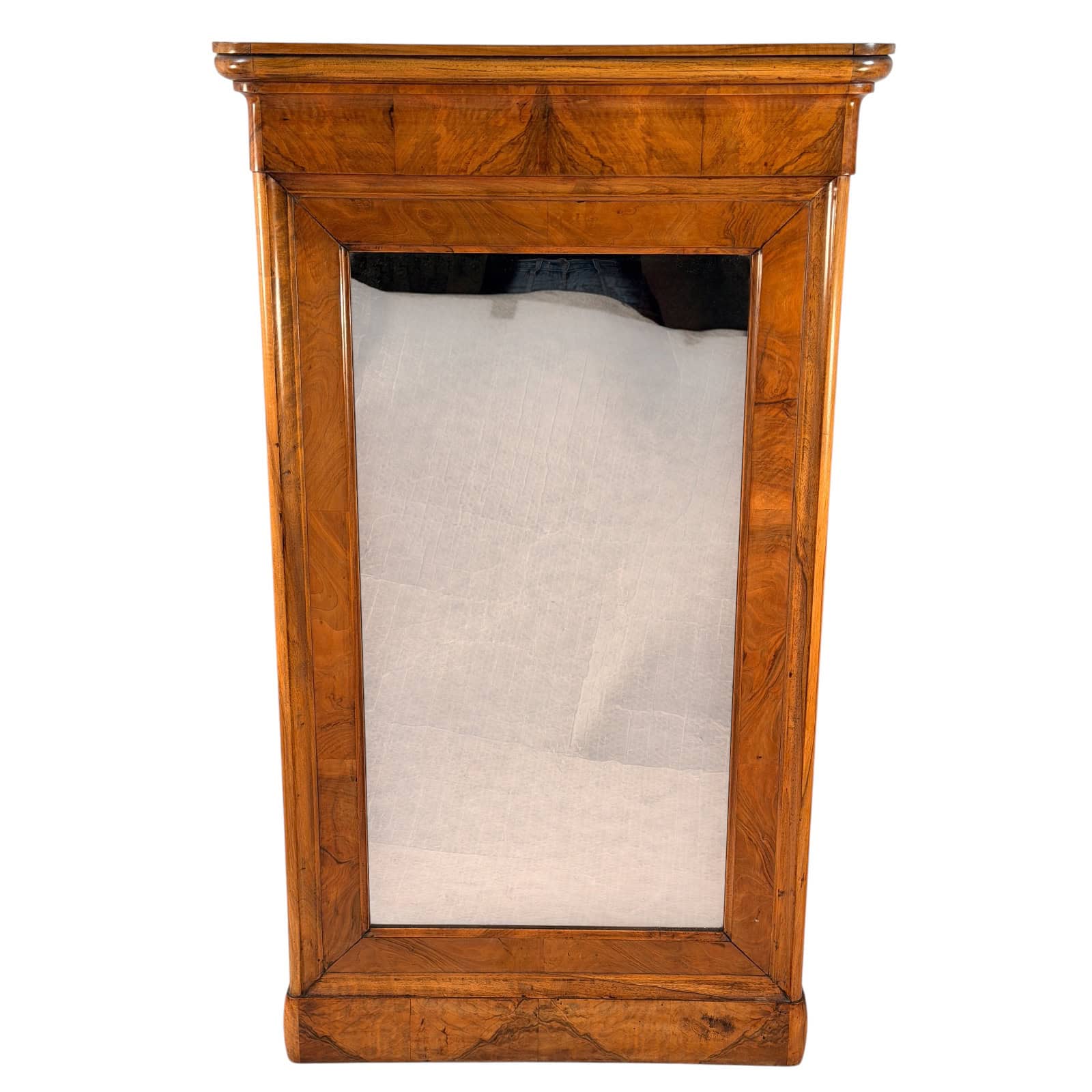 Biedermeier Walnut Wall Mirror, Austria, circa 1820