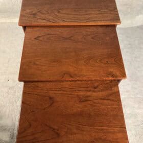 Set of Three Hans Wegner Teak Nesting Tables AT-40, 1960