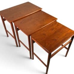 Alternative view of Set of Three Hans Wegner Teak Nesting Tables AT-40, 1960