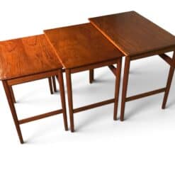 Set of Three Hans Wegner Teak Nesting Tables AT-40, 1960 - Image 3