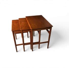 Set of Three Hans Wegner Teak Nesting Tables AT-40, 1960