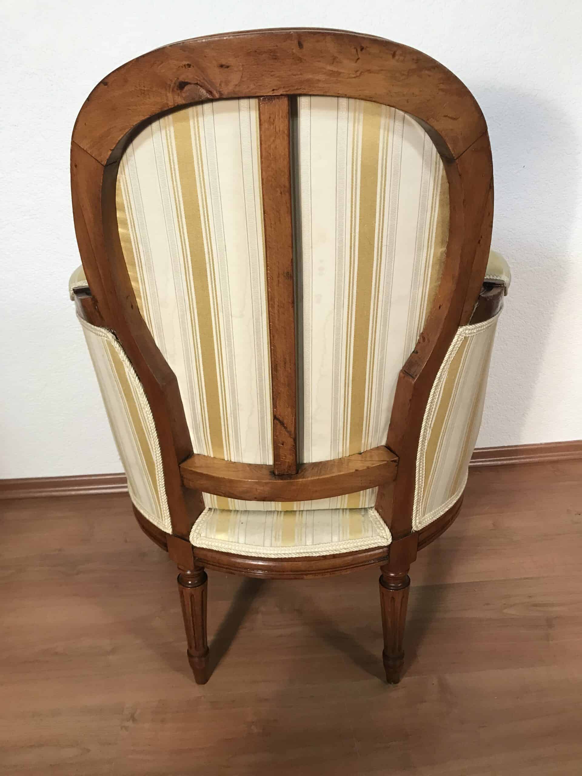French Louis XVI Style Bergère, 19th century - Image 3