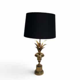 Palm Tree Brass Table Lamp, Manner of Maison Charles, circa 1970