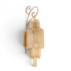 Pair of Venini Murano Glass Wall Sconces, Italy, 1950s–1960s