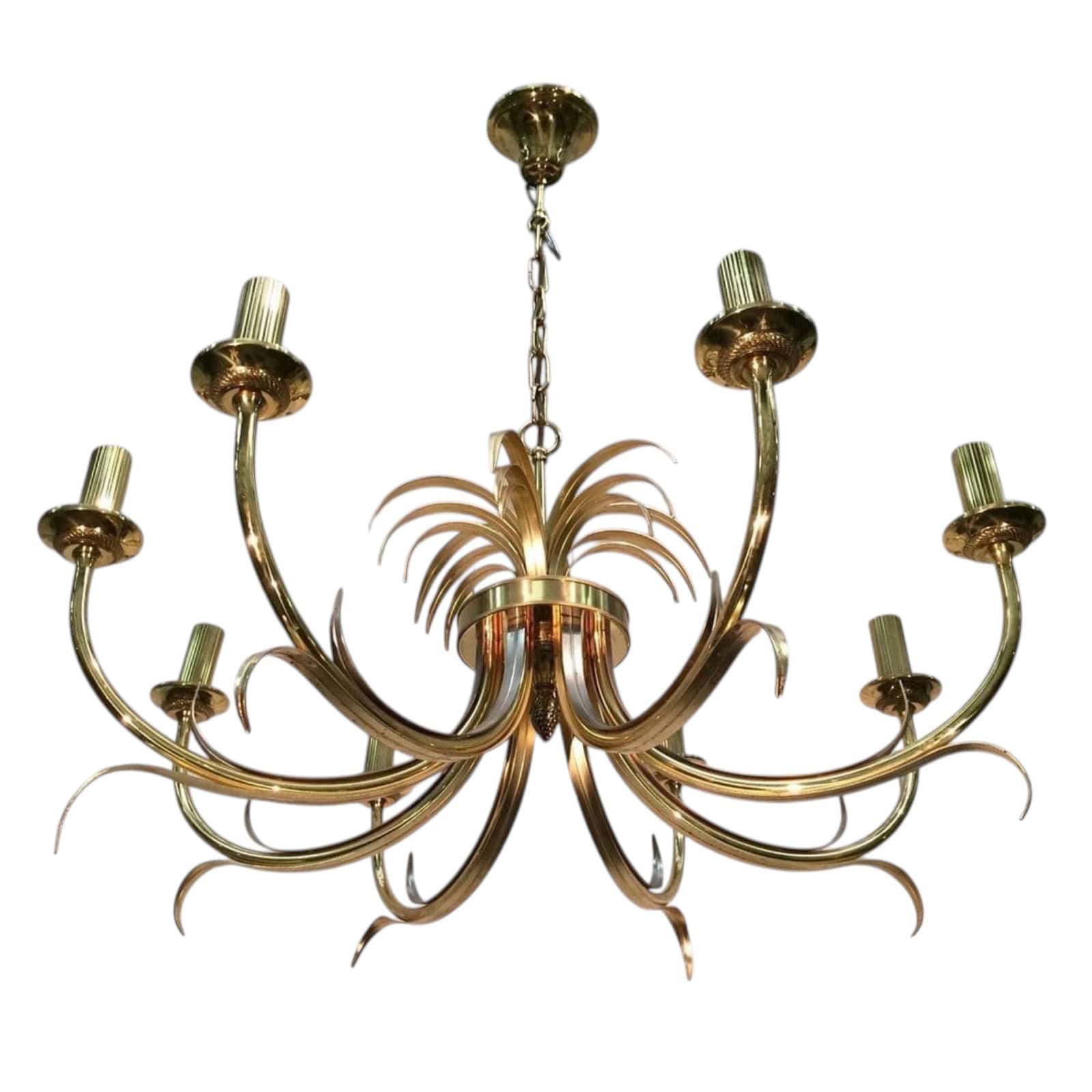 French Pineapple Chandelier- Manner of Maison Charles- Styylish
