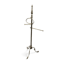 French Brass Towel Rack in Neoclassical Style - Styylish