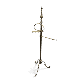 French Brass Towel Rack in Neoclassical Style