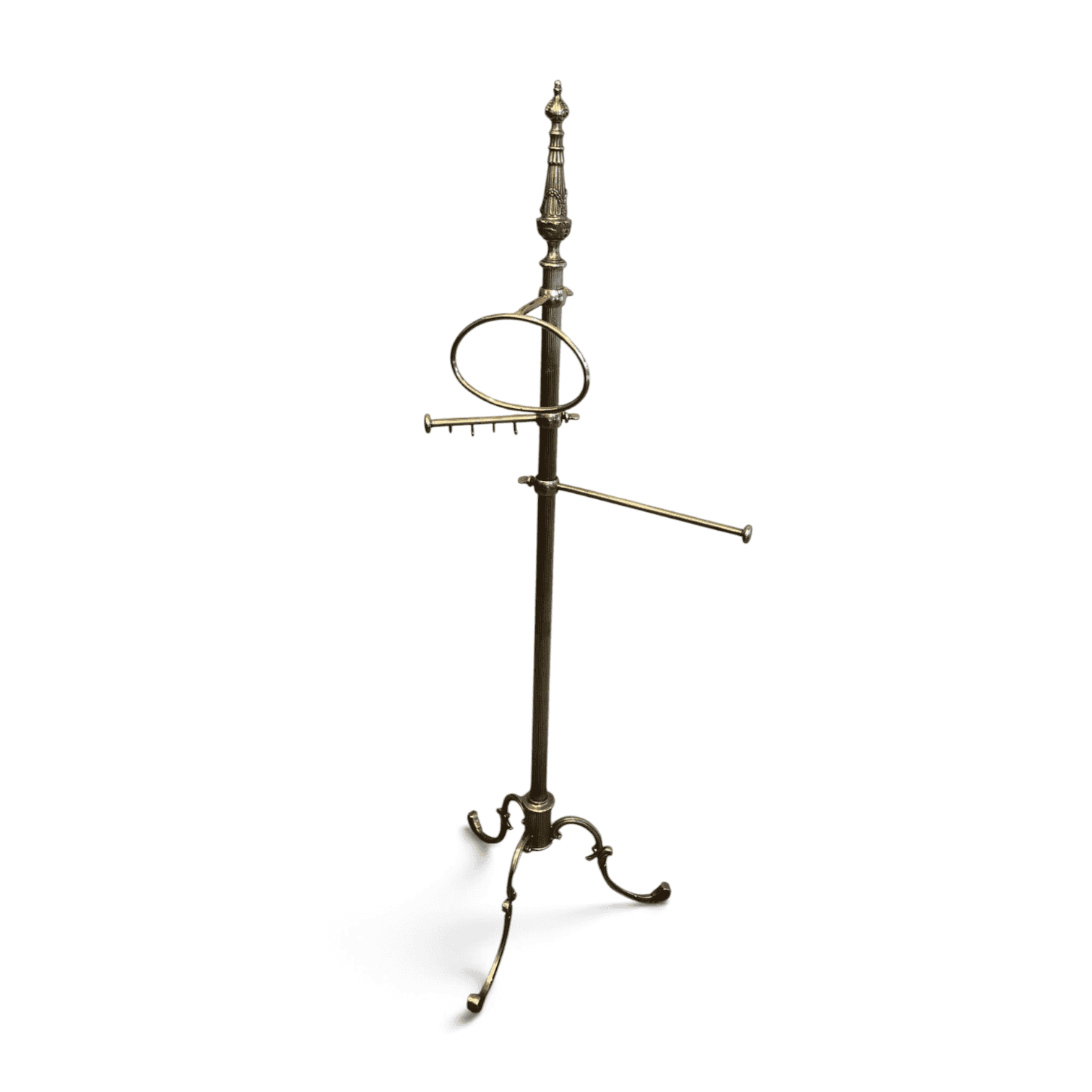 French Brass Towel Rack in Neoclassical Style - Styylish