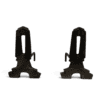 French Modernist Cast Iron Andirons - Styylish