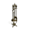 French Neoclassical Brass Fireplace Companion Set - Styylish