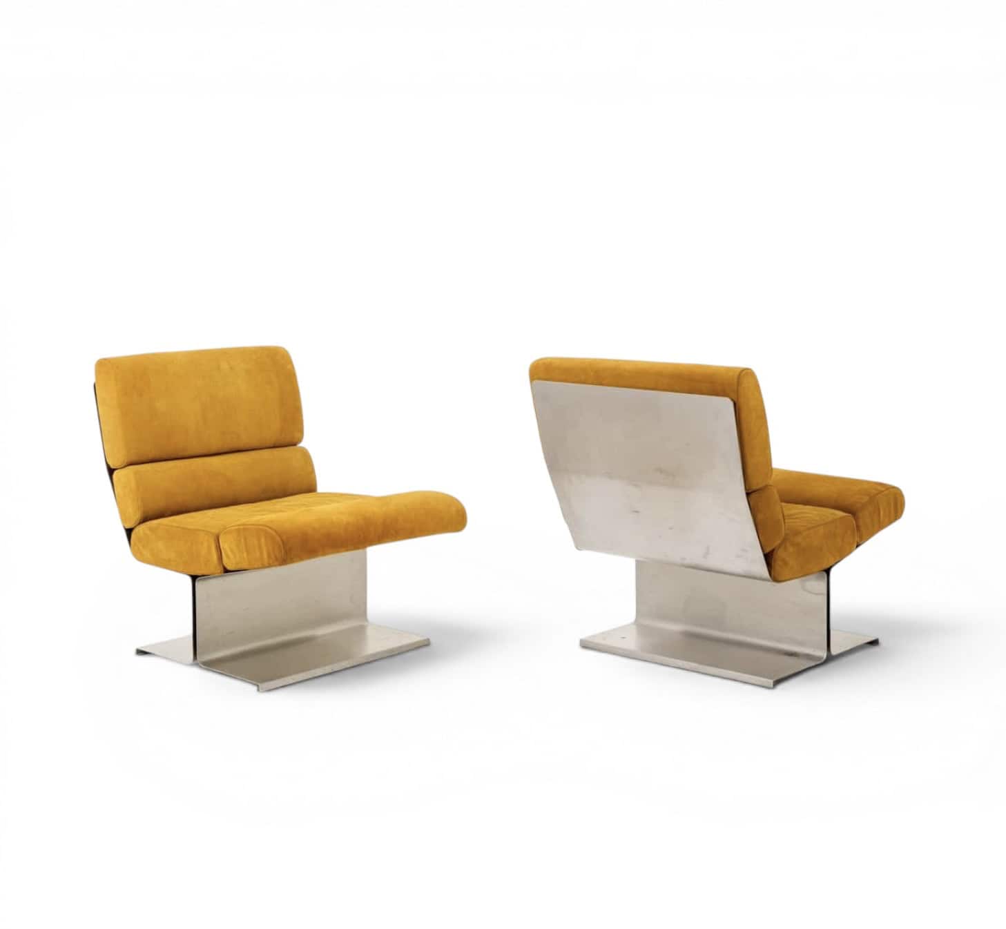 Paul Geoffroy for Uginox- Pair of Lounge Chairs- Styylish
