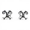 Pair of Art Deco Serpent Andirons- Styylish