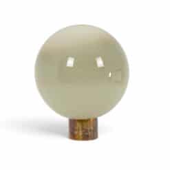 Globe lamp in opalescent glass and patinated bronze. Contemporary.