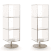 Vintage Plexiglass Column Bookcases - Styylish