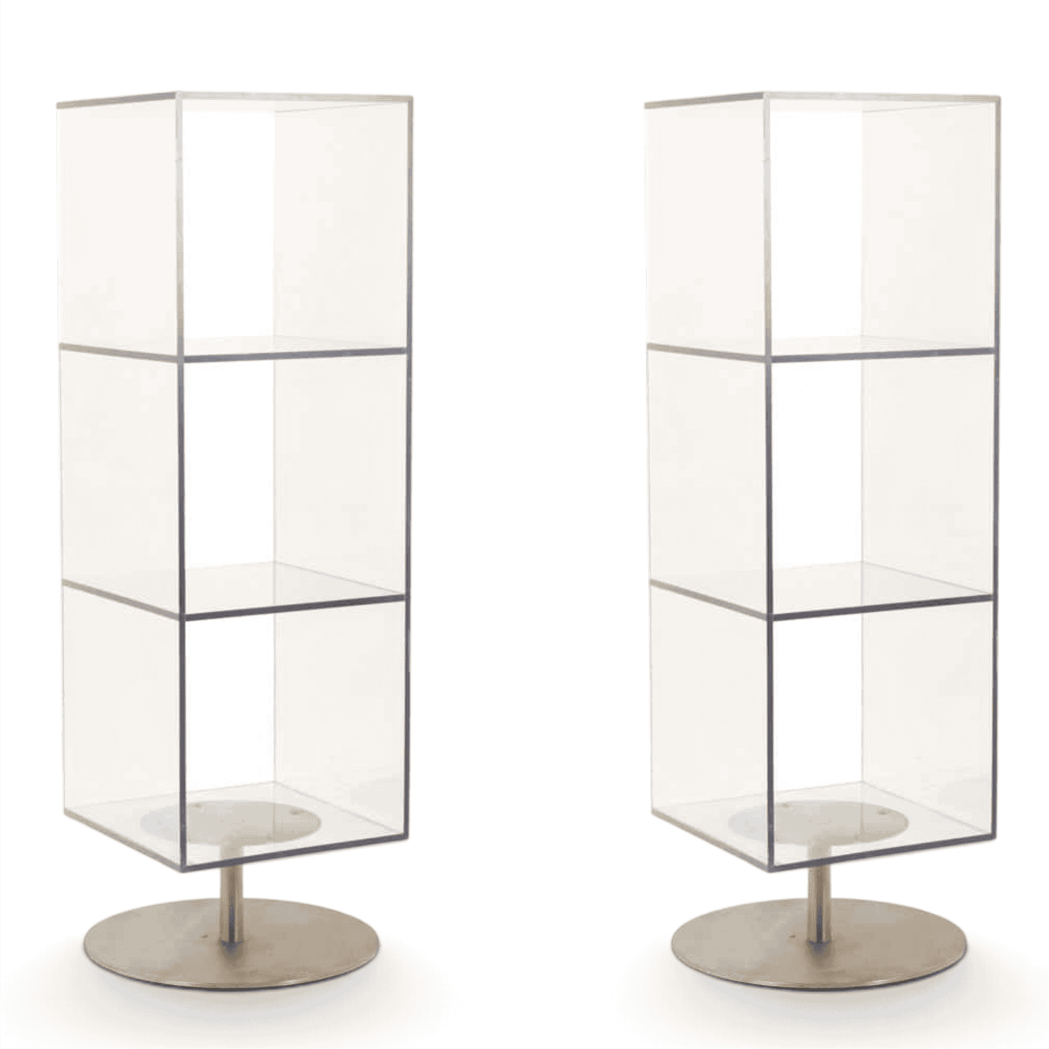 Vintage Plexiglass Column Bookcases - Styylish
