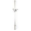 Adjustable-Height Coat Rack with Brass Hooks - Stylish
