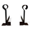 French Modernist Wrought Iron Andirons - Styylish