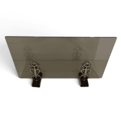 French Smoked Glass Fireplace Screen - Styylish