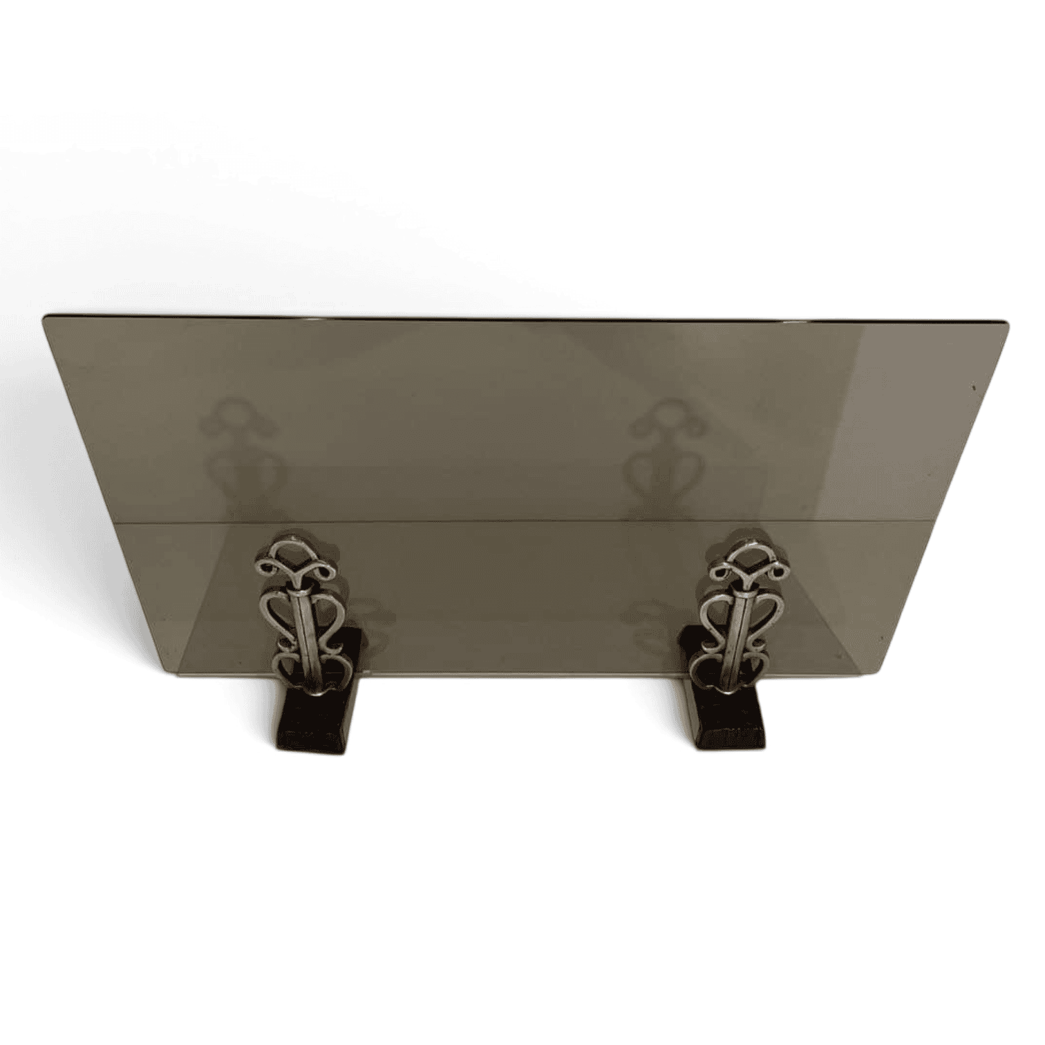 French Smoked Glass Fireplace Screen - Styylish
