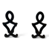 Raymond Subes Attributed Cast Iron Andirons - Styylish