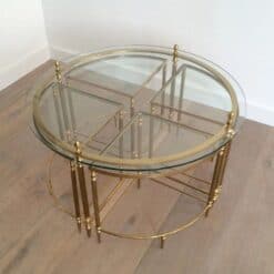 Alternative view of Maison Baguès Neoclassical Brass Coffee Table, France, circa 1940