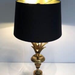 Alternative view of Palm Tree Brass Table Lamp, Manner of Maison Charles, circa 1970