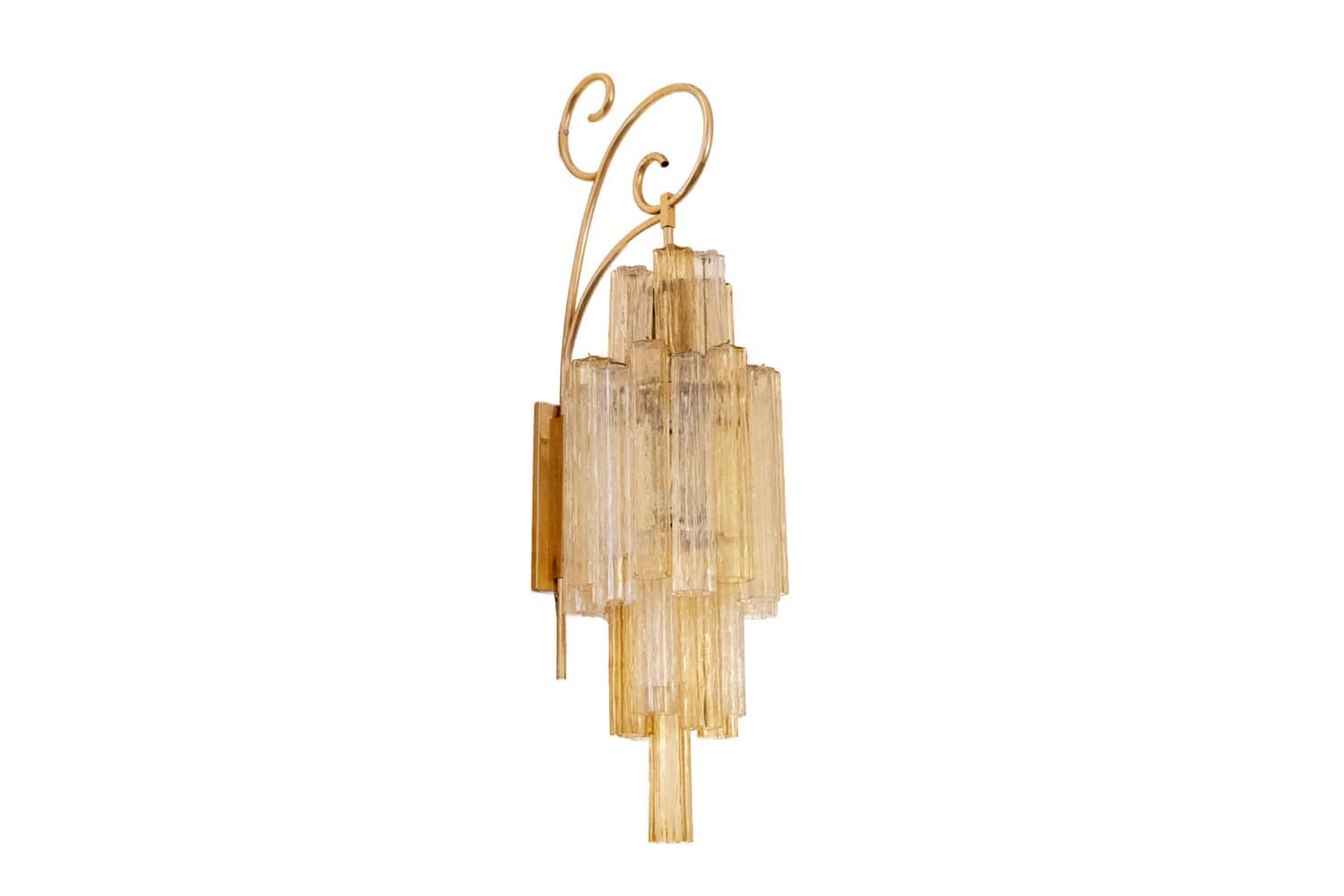 Pair of Venini Murano Glass Wall Sconces, Italy, 1950s–1960s - Image 2