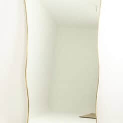 Gio Ponti Style Gilded Brass Mirror - Front View - Styylish
