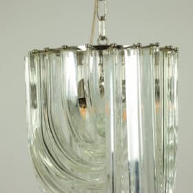 Venini Murano Glass Pendant Light, Italy, 1980s