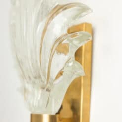 Alternative view of Pair of 1950s Italian Murano Glass Fern Wall Sconces
